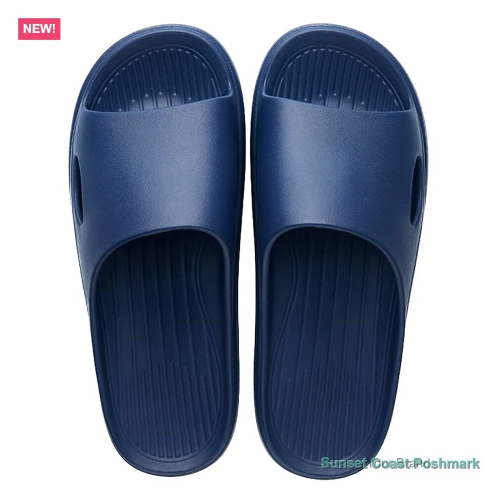 Unisex High-Elastic EVA Shower Slippers Open Toe House Slides